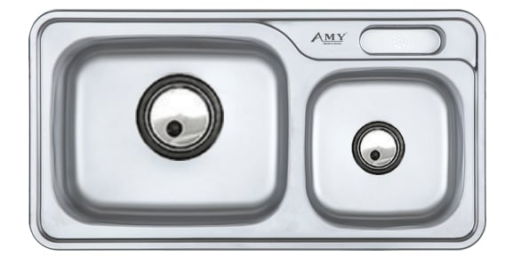 Chậu rửa 2 hố lệch dương vành AM 960 P
